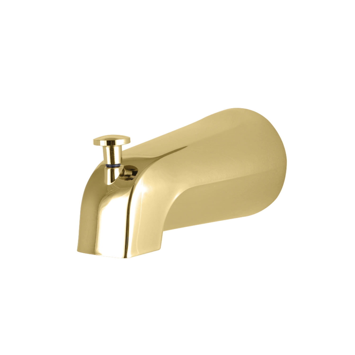 Kingston K1213A2 Rear Threaded Tub Spout with Top Diverter, Polished Brass
