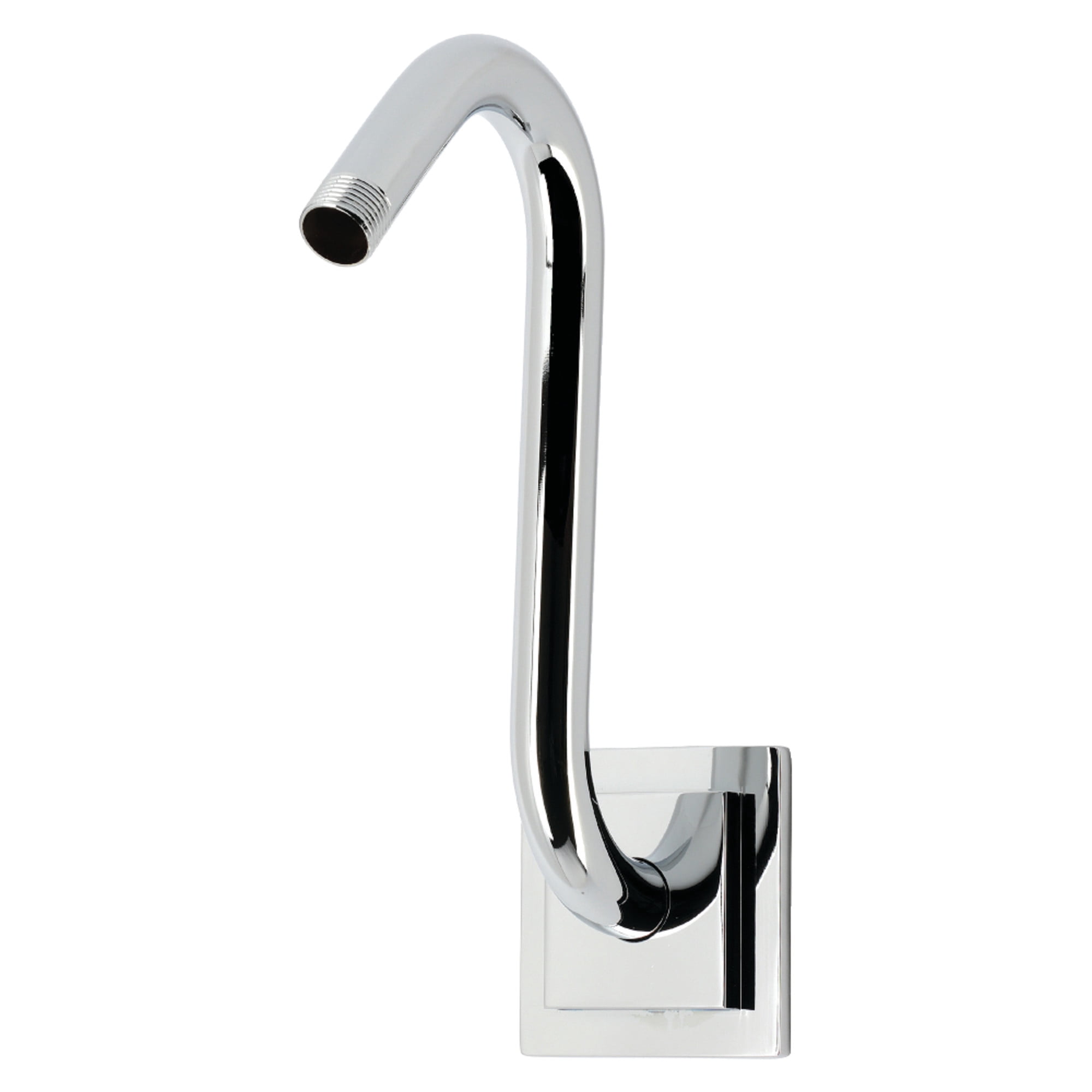 Kingston K152AK31 Claremont S-Shape Shower Arm with Square Flange, Polished Chrome