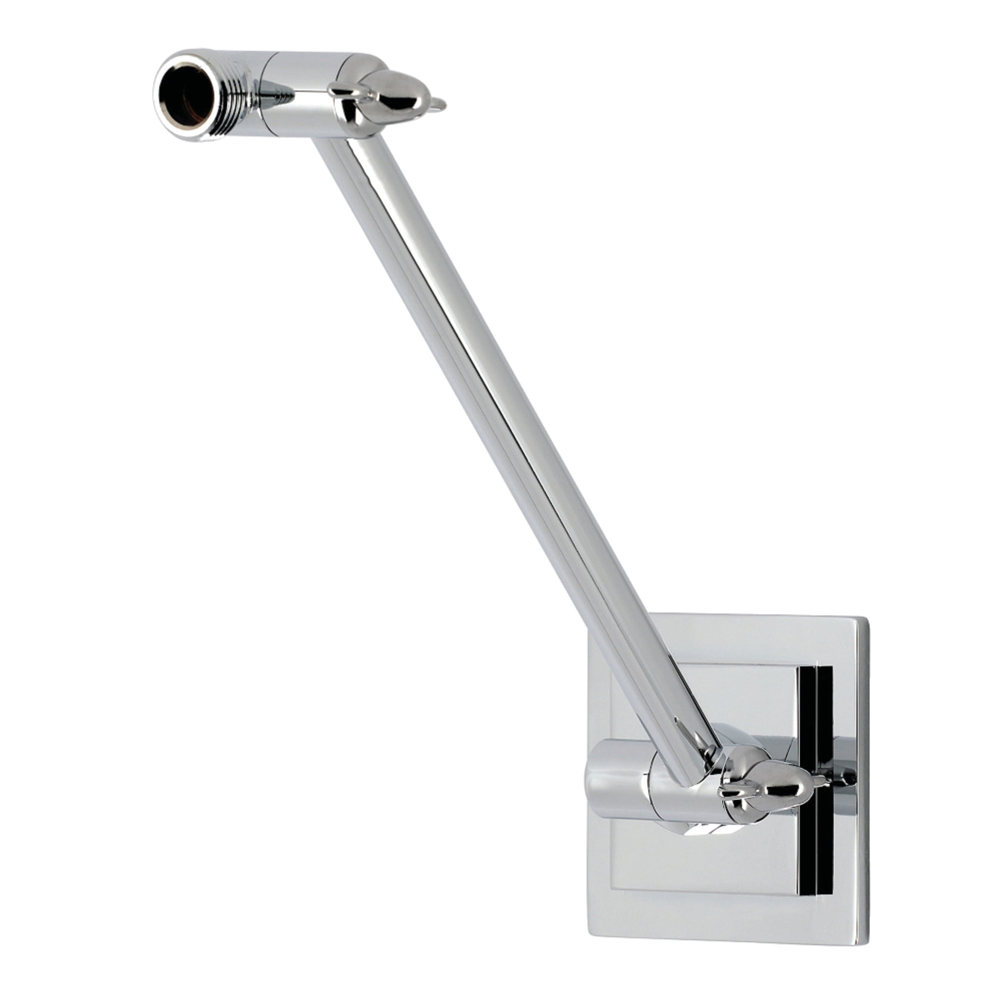 Kingston K153AK31 Claremont 10" Adjustable High-Low Shower Arm with Square Flange, Polished Chrome