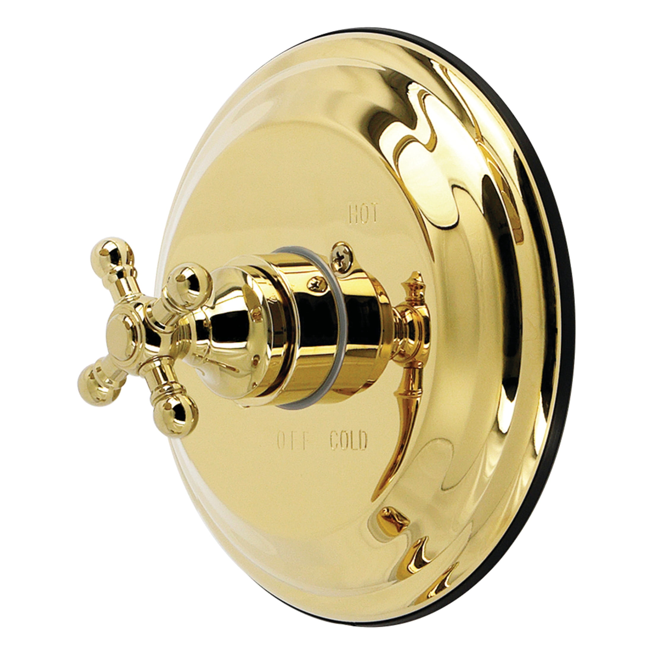 Kingston KB2632BXE Metropolitan Single-Handle Pressure Balanced Shower Valve and Trim Set - Valve Included in Polished Brass