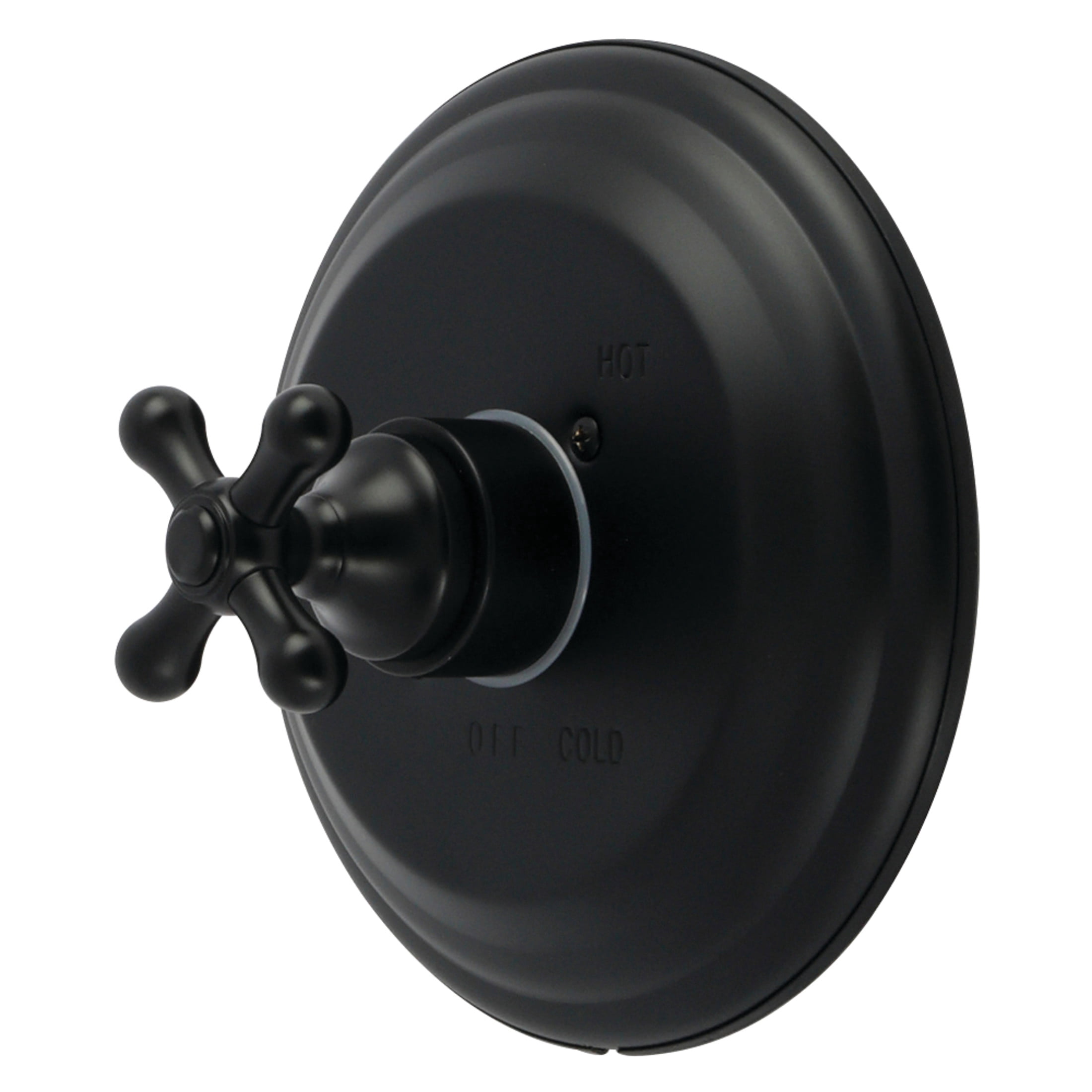 Kingston KB3630AXE Restoration Single-Handle Pressure Balanced Shower Valve and Trim Set - Valve Included in Matte Black