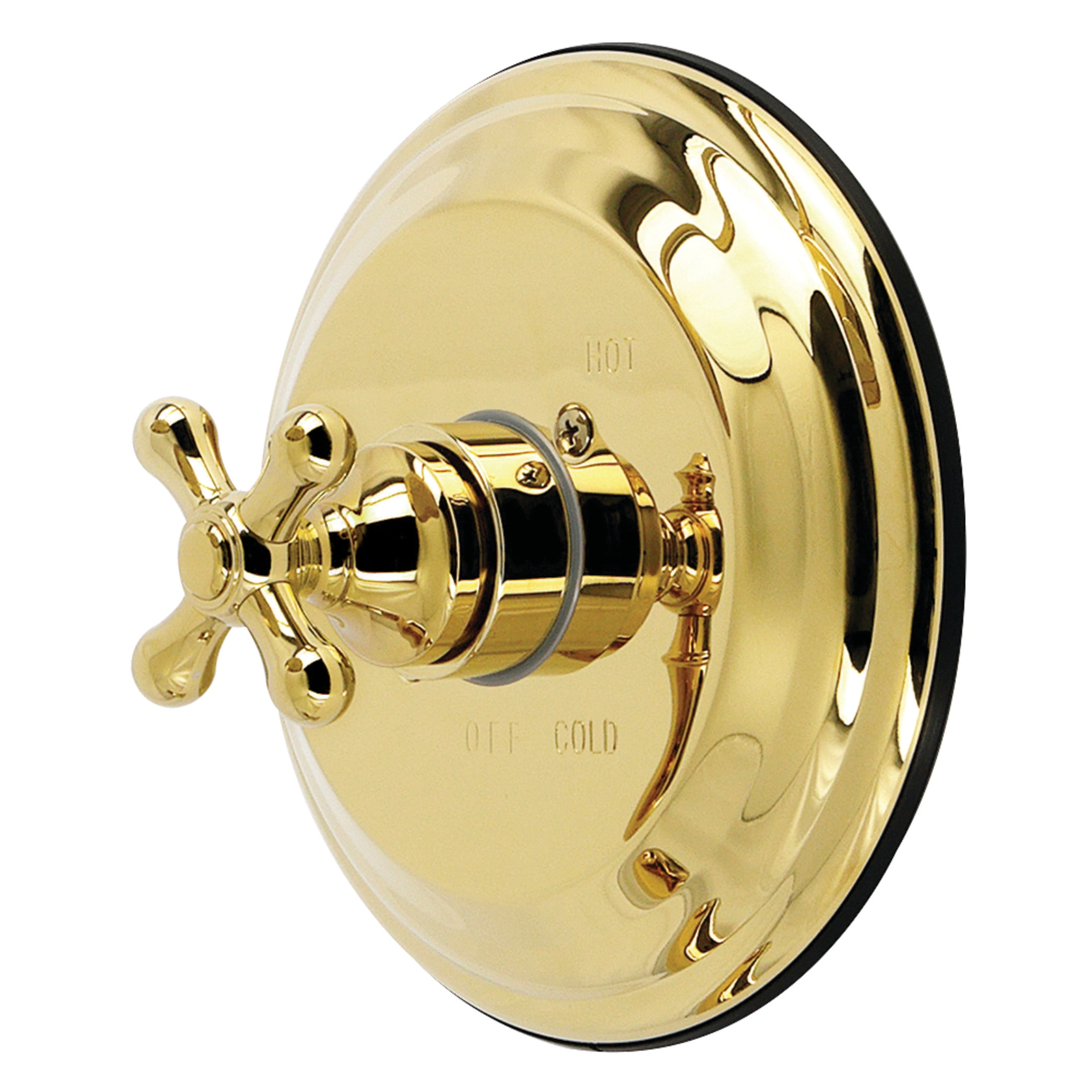 Kingston KB3632AXE Restoration Single-Handle Pressure Balanced Shower Valve and Trim Set - Valve Included in Polished Brass