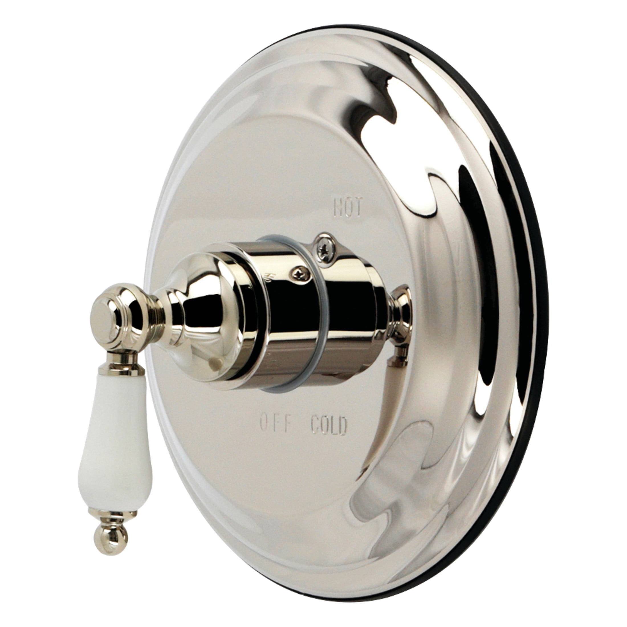 Kingston KB3636PLE Restoration Single-Handle Pressure Balanced Shower Valve and Trim Set - Valve Included in Polished Nickel