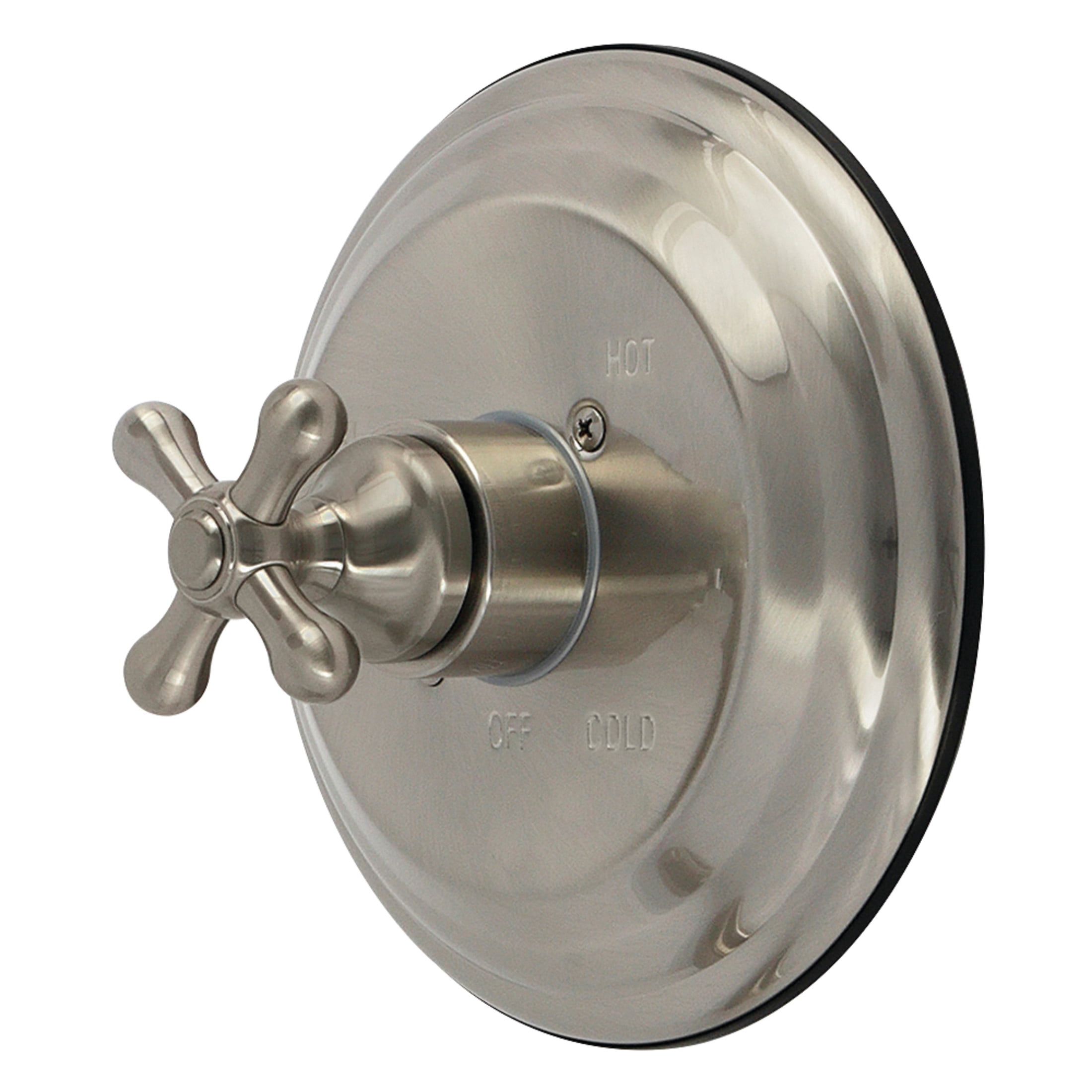 Kingston KB3638AXE Restoration Single-Handle Pressure Balanced Shower Valve and Trim Set - Valve Included in Brushed Nickel