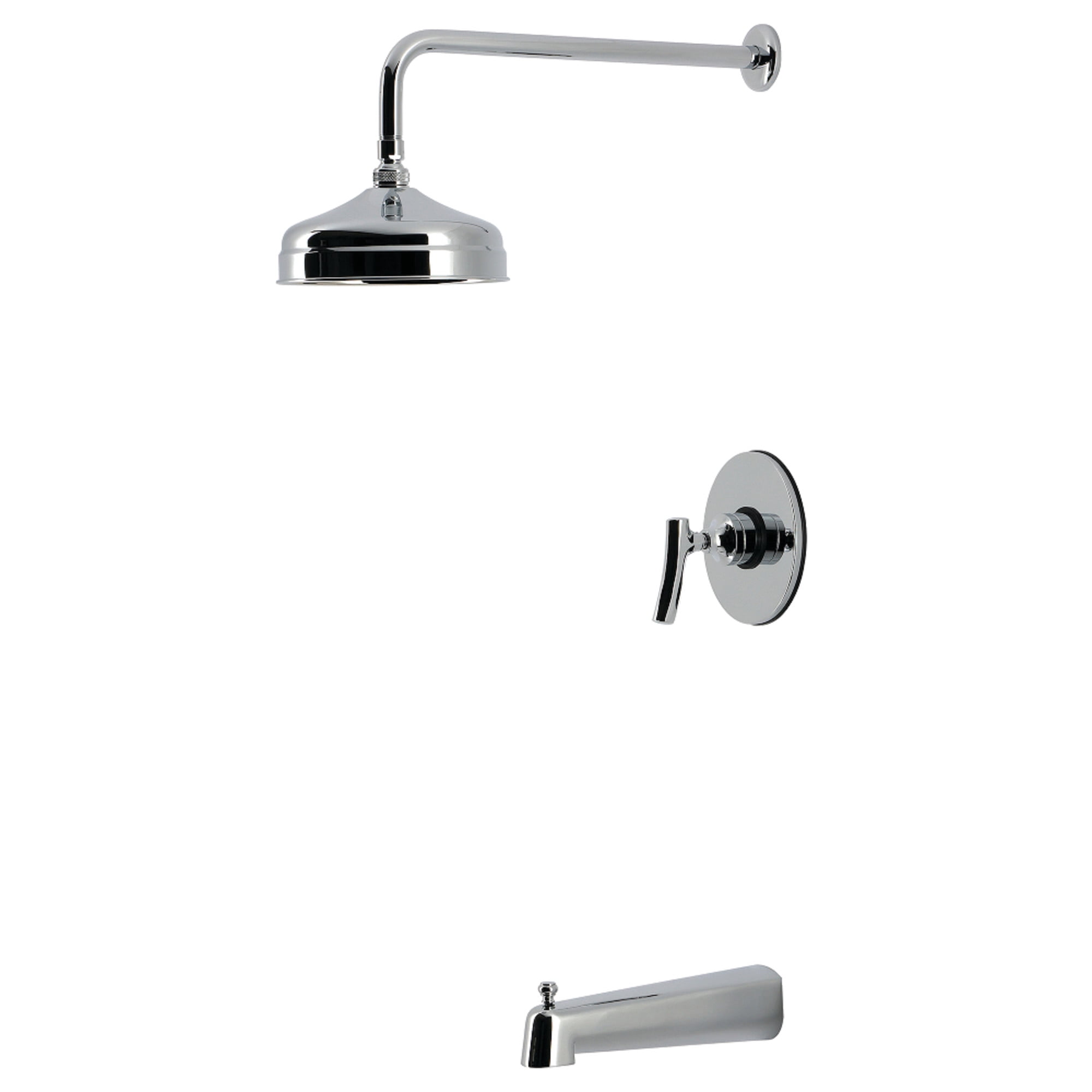 Kingston KB6331TKL Hallerbos Single-Handle Pressure Balanced Tub and Shower Faucet, Polished Chrome