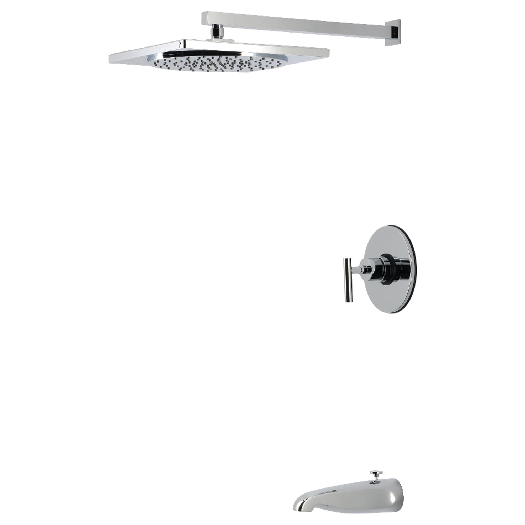 Kingston KB8331CML Manhattan Single-Handle Pressure Balanced Tub and Shower Faucet, Polished Chrome