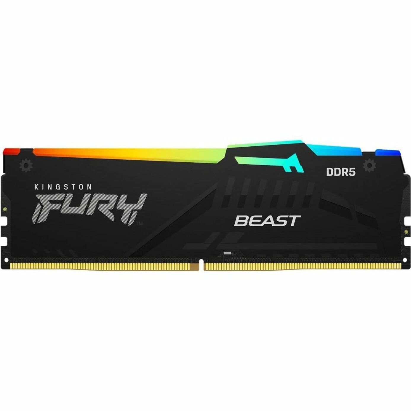 Kingston KF556C40BBAK4-128 128gb 5600mt/s Ddr5 Cl40 Dimm Mem Kit Of 4 Fury Beast Rgb Xmp