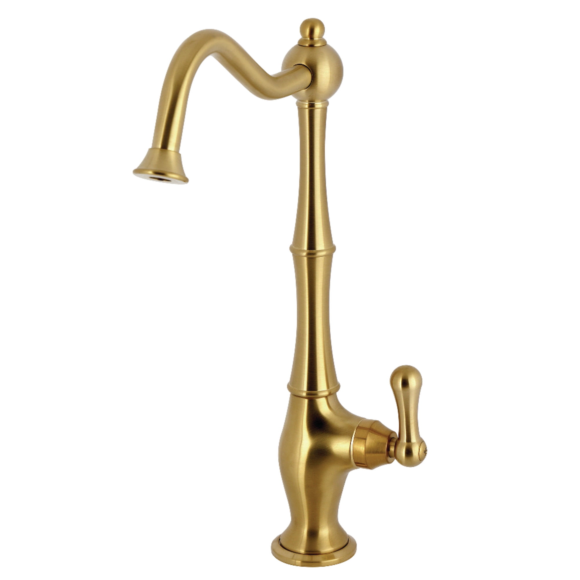 Kingston KS1197AL Heritage Single-Handle Cold Water Filtration Faucet, Brushed Brass
