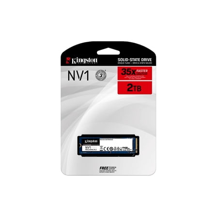Kingston NV1 2TB M.2 2280 NVMe PCIe Internal SSD Up to 2100 MB/s SNVS/2000G