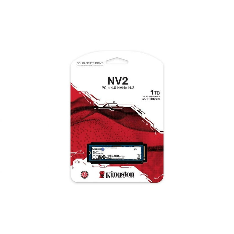 Kingston NV2 1TB M.2 2280 NVMe PCIe Internal SSD Up to 3500