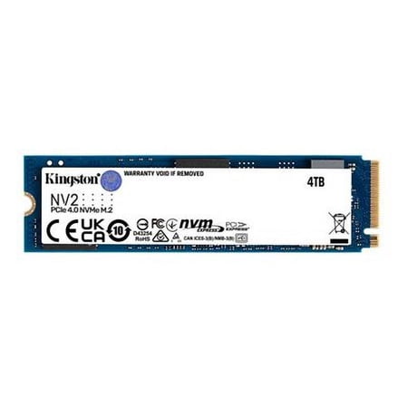 Kingston NV2 4 TB Solid State Drive, M.2 2280 Internal, PCI Express NVMe (PCI Express NVMe 4.0 x4)