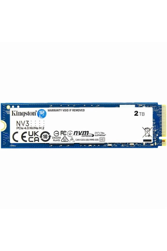 NV3 2 TB Solid State Drive - M.2 2280 Internal - PCI Express NVMe (PCI Express NVMe 4.0 x4) - Notebook, Desktop PC Device Supported - 640 TB TBW - 1 Each