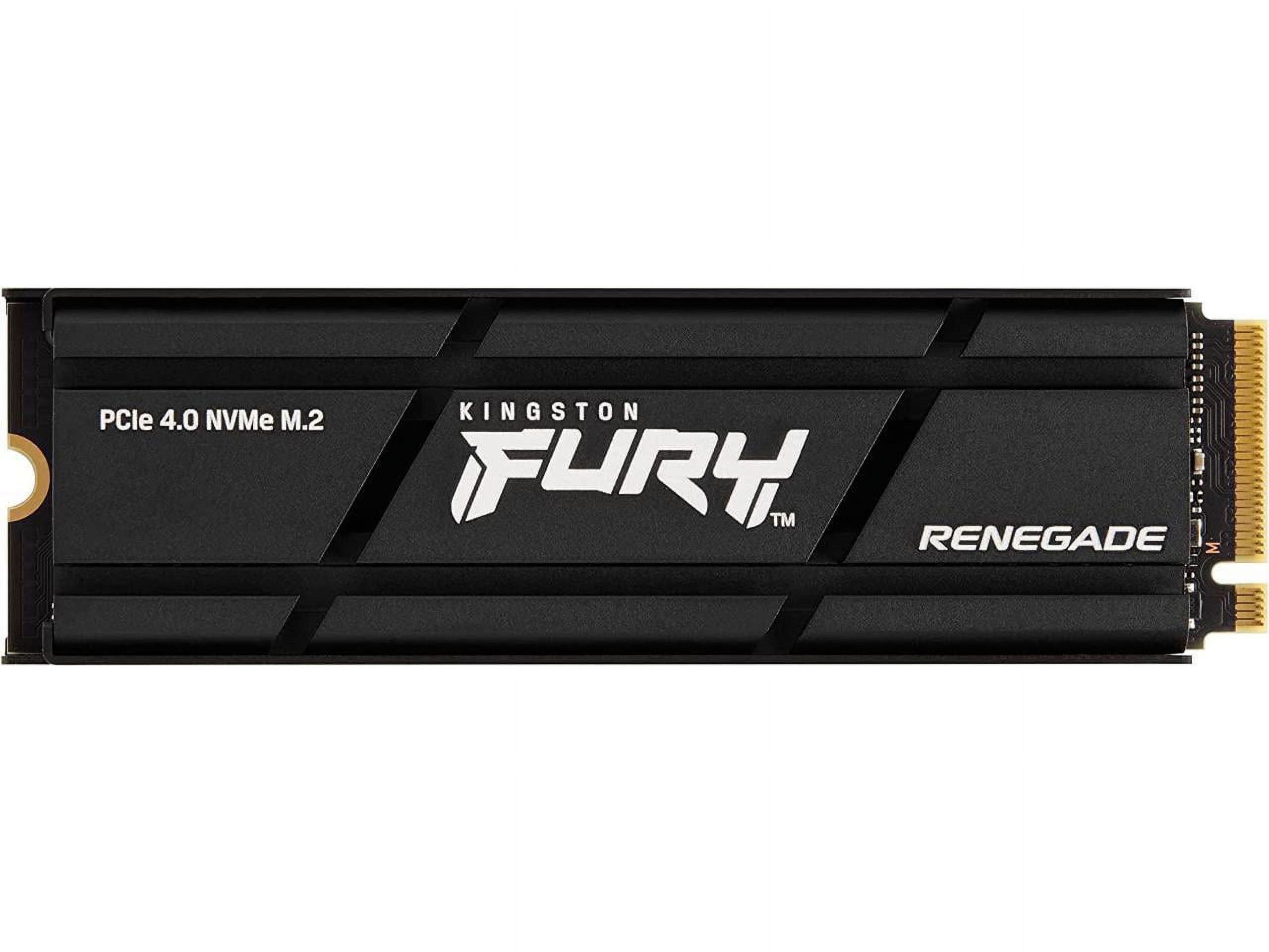 Kingston SFYRDK/2000G Fury Renegade 2TB PCIe Gen 4 NVMe M.2 Internal Gaming SSD with Heat Sink|PS5 Ready|Up to 7300MB/s - image 1 of 6