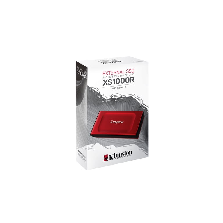 Kingston XS1000 2 TB Portable Solid State Drive External Red