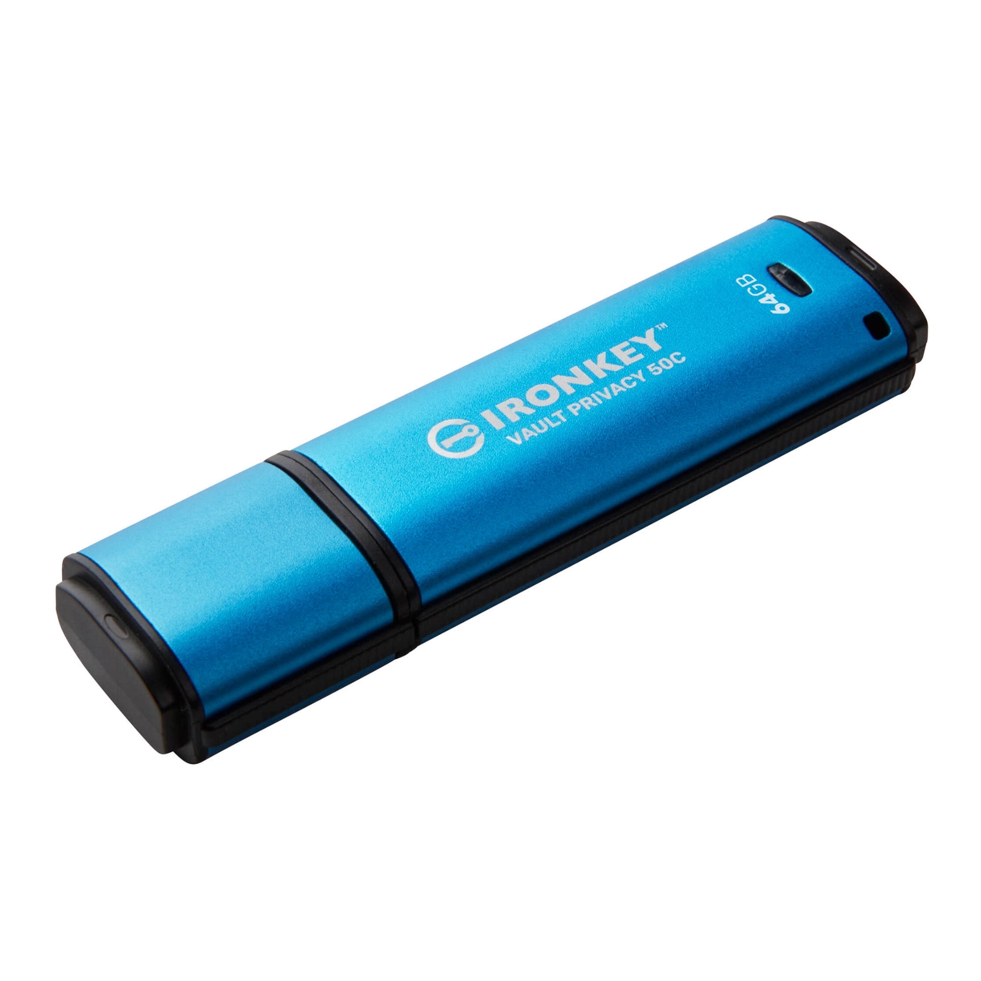 Kingston IronKey Vault Privacy 50 Series 64GB USB-C Flash Drive - Up to 250 MB/s Read