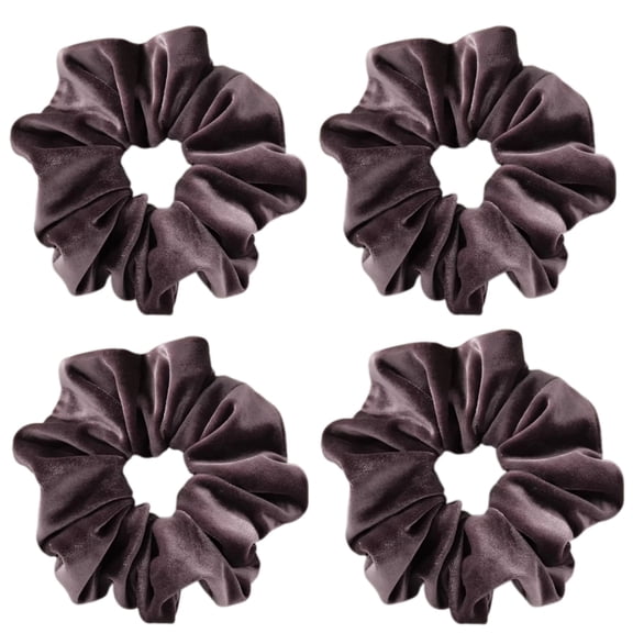 Kingswick Extra Large Hair Bands for Women's Thick Hair, Premium Velvet Soft Large Hair Bands, XL 6-Inch Large Elastic Hair Tie, Set of 4