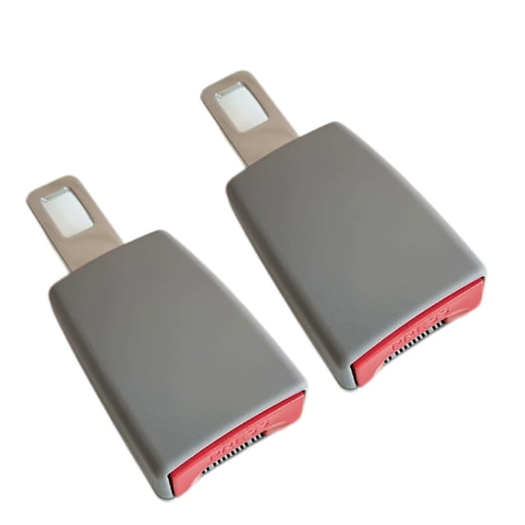 Kingswick Universal Seat Belt Extenders 2 Pack 4.72 Inch Seat Belt Buckle Extenders, Universal Seat Belt Extenders for Cars, Car Seat Belt Buckles for Car Accessories,Gray