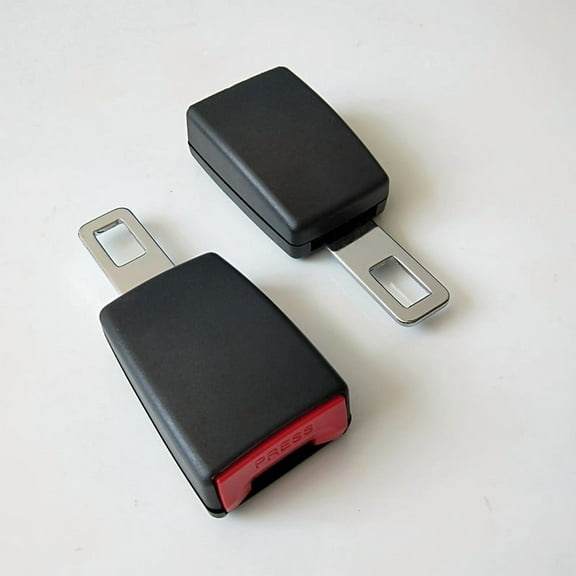 Kingswick Universal Seat Belt Extenders 2 Pack 4.72 Inch Seat Belt Buckle Extenders, Universal Seat Belt Extenders for Cars, Car Seat Belt Buckles for Car Accessories,Black
