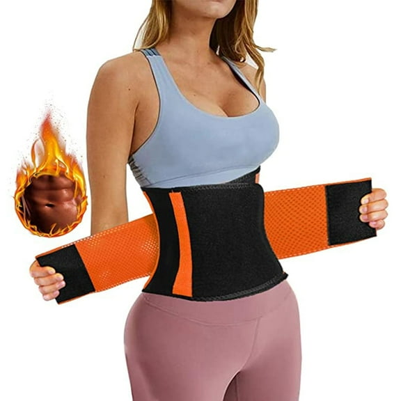 Kingswick women's slim fit shaping belt for weight loss, exercise, tight corset, women's waist training belt, waist tightener,Orange