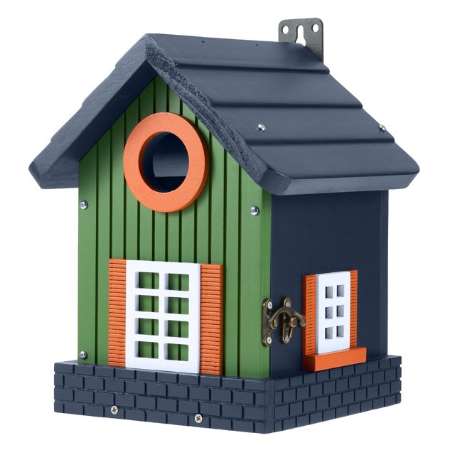 Kingsyard Bird House with Predator Guard, Colorful Birdhouse for
