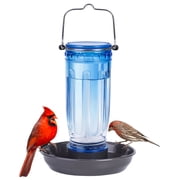 Kingsyard Colorful Glass Water Bird Feeder Wild Bird Feeder for Outdoors Hanging Large Capacity