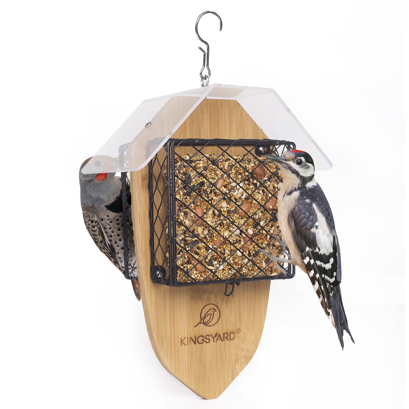 Kingsyard Double Suet Bird Feeder Hanging Suet Cakes Bird Feeders for
