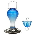 thumbnail image 1 of Kingsyard Glass Hummingbird Feeder 24 Ounces, 6 Feeding Ports, Ant Moat Included, Blue, 1 of 9