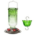thumbnail image 1 of Kingsyard Glass Hummingbird Feeder for Outdoor Hanging, 24 Ounces, Ant Moat Included, Green, 1 of 9