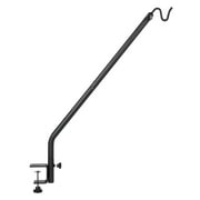 Kingsyard Heavy Duty Deck Hook for Hanging Bird Feeder, 39″ Adjustable Rust-Resistant Metal, Black