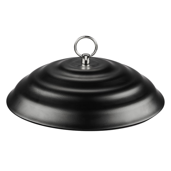 Kingsyard Metal Weather Protective Dome, Heavy Duty Cover for Hanging Bird Feeders, Weatherproof & Easy to Clean, Black