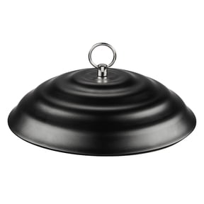 Kingsyard 11-inch Hanging Metal Squirrel Baffle and Rain Guard for Bird Feeders, Black