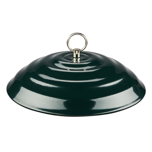 Kingsyard Metal Weather Protective Dome, Heavy Duty Cover for Hanging Bird Feeders, Weatherproof & Easy to Clean, Green