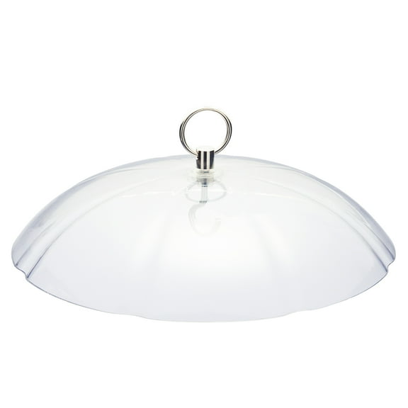 Kingsyard Plastic Weather Protective Dome Cover for Hanging Bird Feeders, Weather Guard, Clear