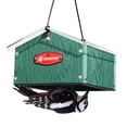 thumbnail image 1 of Kingsyard Upside Down Double Suet Feeder for Outside Hanging - Recycled Plastic Wild Bird Feeder with Rainproof Roof for Attracting Woodpeckers Nuthatches Chickadees Finches. Green, 1 of 7