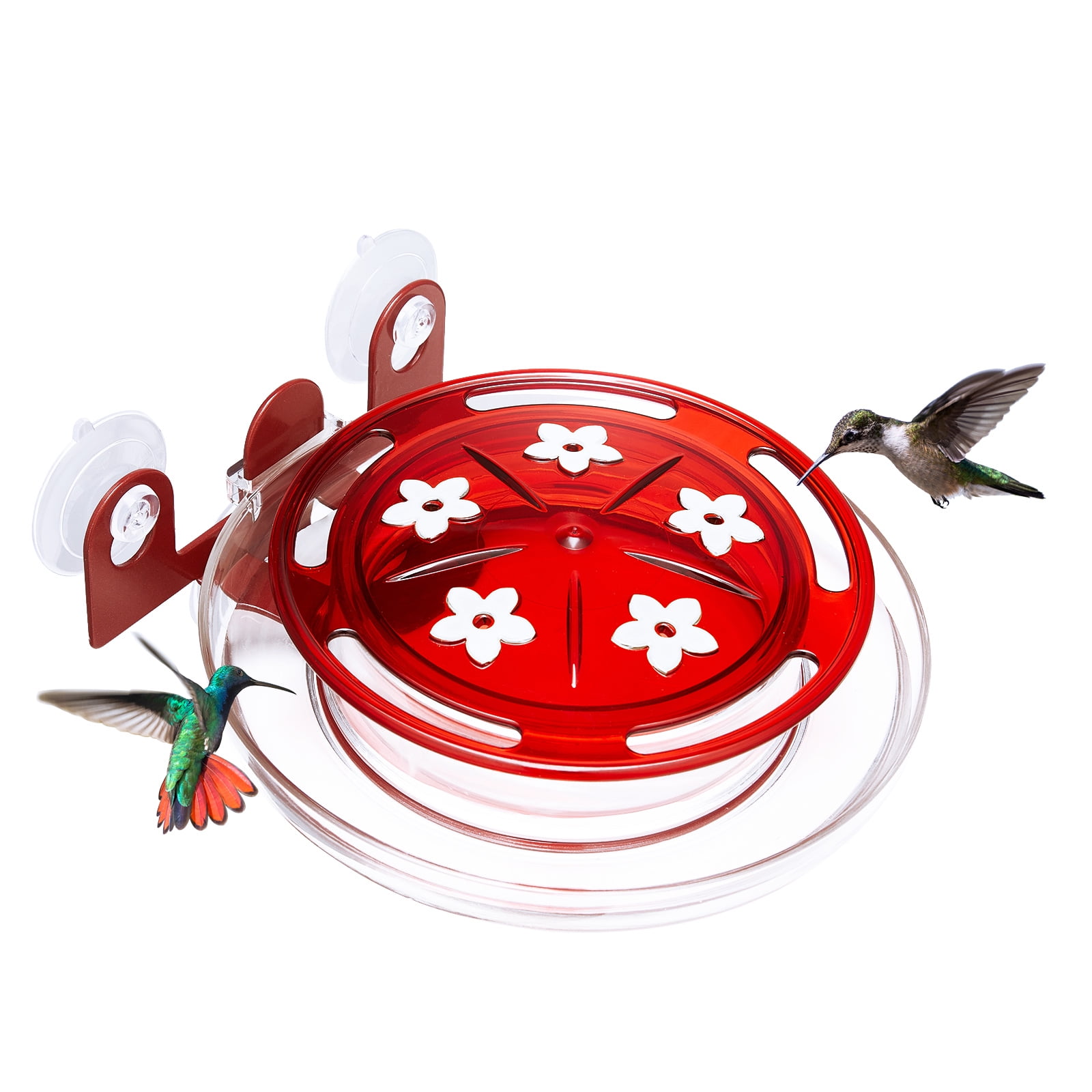 Kingsyard Window Hummingbird Feeder with Ant Moat & 5 Feeding Ports