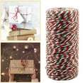 thumbnail image 1 of Kingtowag 100M Red Green White Handmade Linen Rope Diy, Hemp Twine Burlap String for Eco-Friendly Crafting, Gift Wrapping and Rustic Decor Jute Cord, 1 of 8