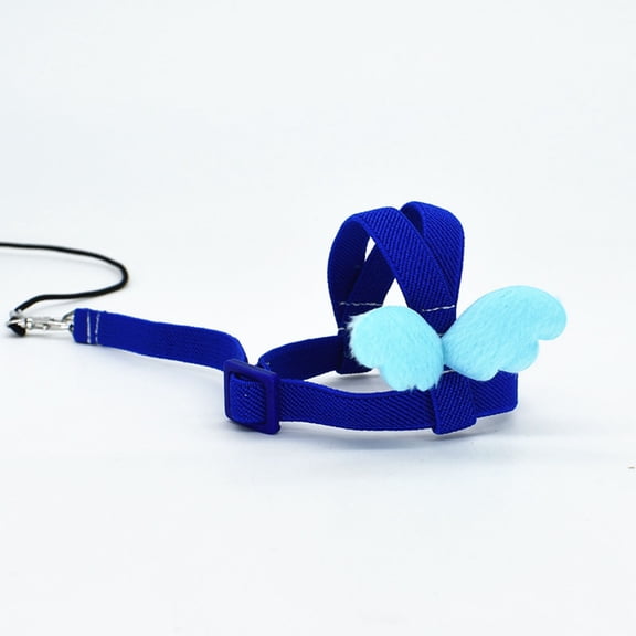 Kingtowag Adjustable Parrot Harness Leash, Bird Flying Traction Rope with Cute Wing Design, Outdoor Flight Training Gear, Adjustable Avian Harness for Safe Outdoor Adventures