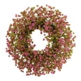 thumbnail image 1 of Kingtowag Artificial Fall Wreath, Lotus Color Artificial Bellflower Wreath, Autumn Wreaths for Front Door, Thanksgiving, 1 of 9
