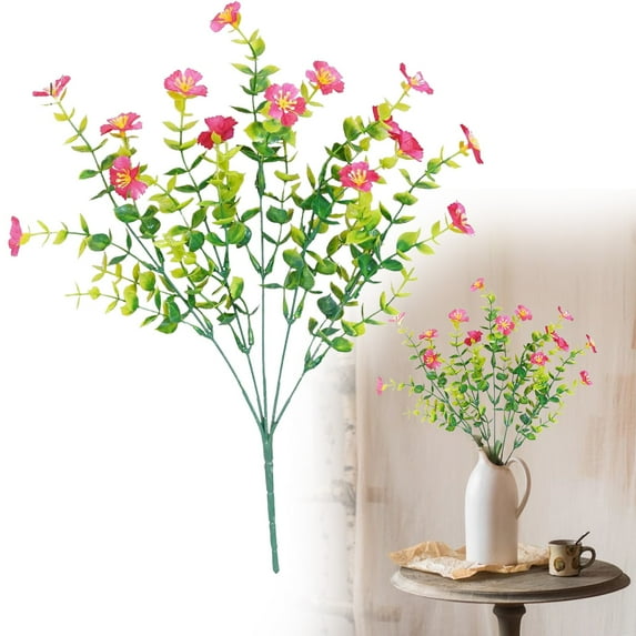 Kingtowag Artificial Morning Glory Hanging Vine Plant Outdoor Indoor Porch Garden Decor, 35-Inch Artificial Morning Glory Hanging Plant, Lifelike Flowers and Leaves, for Indoor or Outdoor Decor (#A)