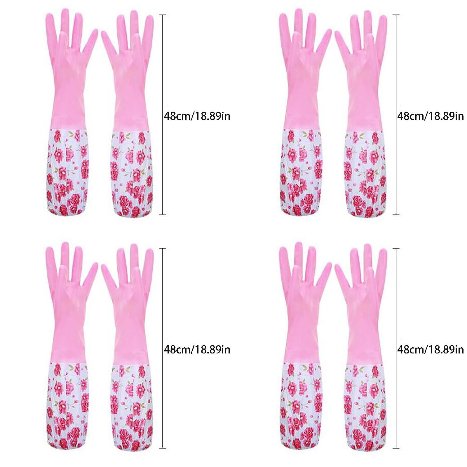 Kingtowag Black of Friday Deals 4Pc Cleaning Gloves, Dishwashing Gloves