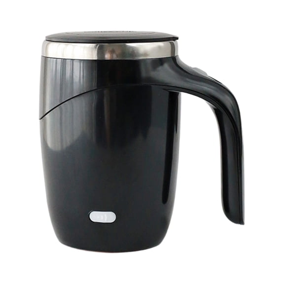 Kingtowag Black Rechargeable Automatic Stirring Coffee Mug 380ml 13*9, Rotating Mixing Cup for Travel, Large Inventory, Large Inventory