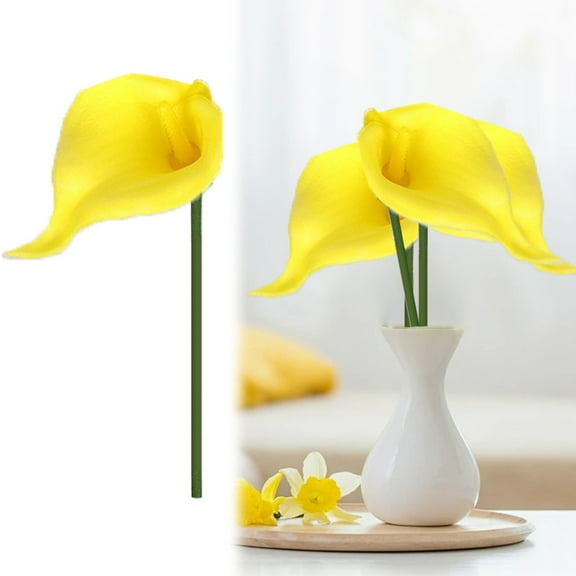 Kingtowag Calla Lily Artificial Flowers (Faux Flower Stem, Wedding Table Decor), No Watering Needed, Uv-Resistant For Long-Lasting Beauty, Ideal For Wedding Centerpieces And Home Decor, Clearance!