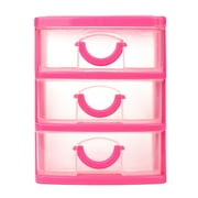 Kingtowag Clearance, Drawer Organizer Top Organizer for Small Parts, Multi-Layer Storage Box Small Drawer Type Red S Red Two Layers, Plastic Drawer Storage