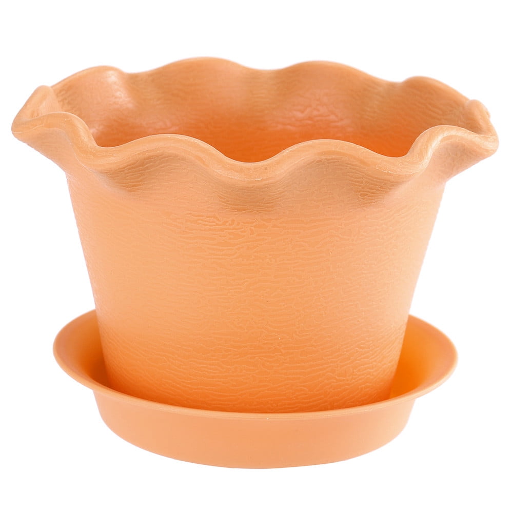 Kingtowag Clearance Plant Pots Indoor Plant Containers, Lotus Resin