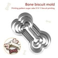 thumbnail image 1 of Kingtowag Clearance Cookie Cutters, Baked Dog Bone Biscuits Mould Stainless Steel 5 Bone Mould Diy Cartoon Cake Mould Biscuits Mould, 5Pcs Cookie Cutters, 1 of 6