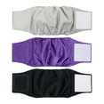 thumbnail image 1 of Kingtowag Dog Physiological Pants Washable Diaper, Anti Harassment Pet Sanitary 3pc Set Size M, Washable Male Dog Wraps, Super Absorbent & Adjustable Belly Bands, Machine Washable, 1 of 2