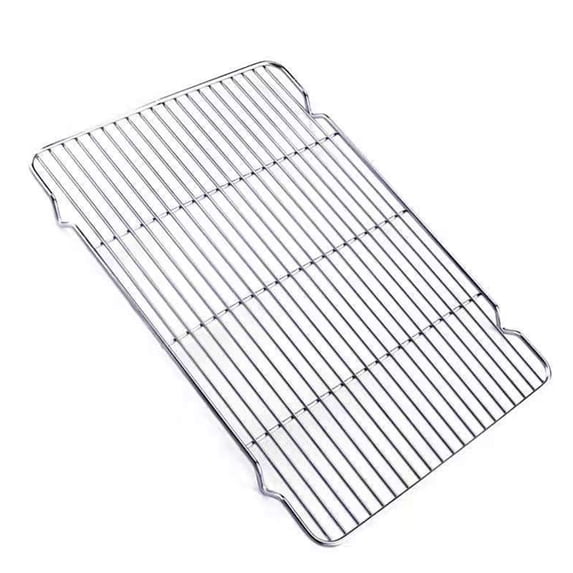 Kingtowag Grill Barbecue Grill Clearance, Stainless Steel Grill Rack Antiscalding Surround Furnace Bracket Household Baking Rectangular Oil Drain Rack