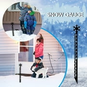 Kingtowag Measuring Tools, Gift 24Cm Snowflake Snow Measuring Instrument Snowmobile Snow Measuring Instrument Metal Snow Measuring Ruler Outdoor Garden Ornament, 1X Snow Measure, Clearance Items