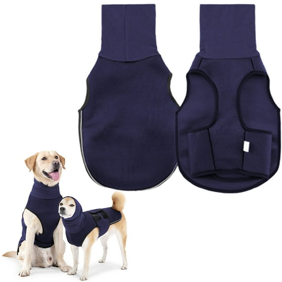 Kingtowag Navy Blue Dog Anxiety Vest Size S, Calming Diffuser-Compatible Pet Clothing for Travel & Storm Anxiety, Soothing Snug-Fit Canine Apparel, Stress Relief Vest for Small Dogs, Easy to Wear