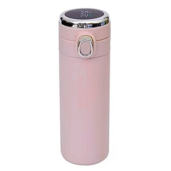 Kingtowag Pink Stainless Steel Flask Water Bottle, Stainless Steel Flask with Led Temperature Display, Vacuum Insulated, Keeps Drinks Hot/Cold for Hours.